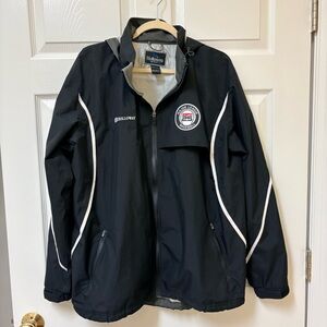 Holloway Black Hooded Windbreaker with White Details MLB ESPN